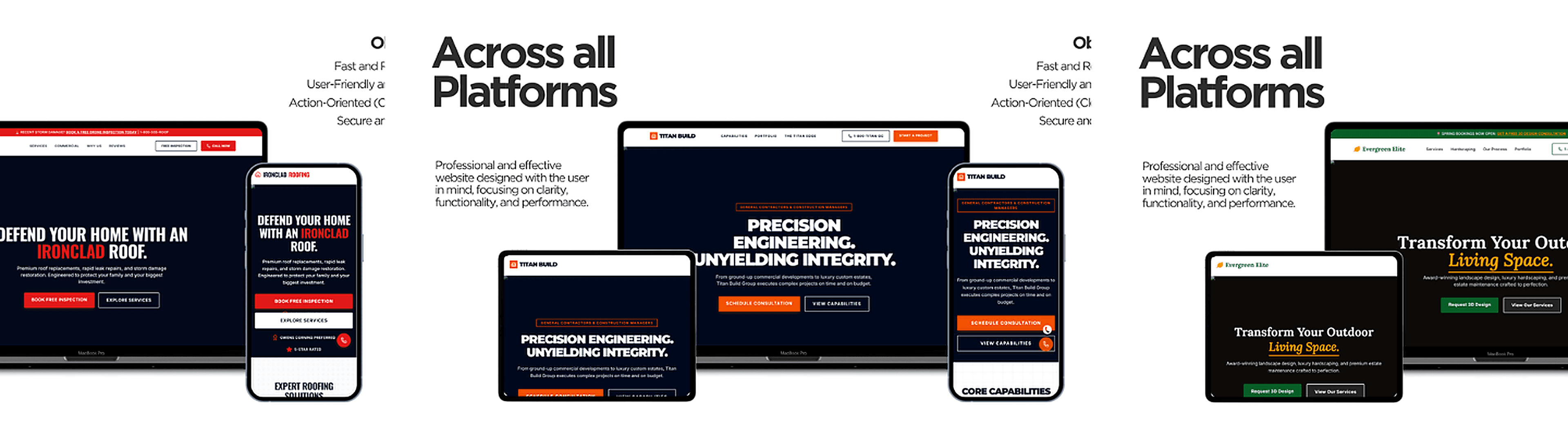 CC Studios web design and development service preview